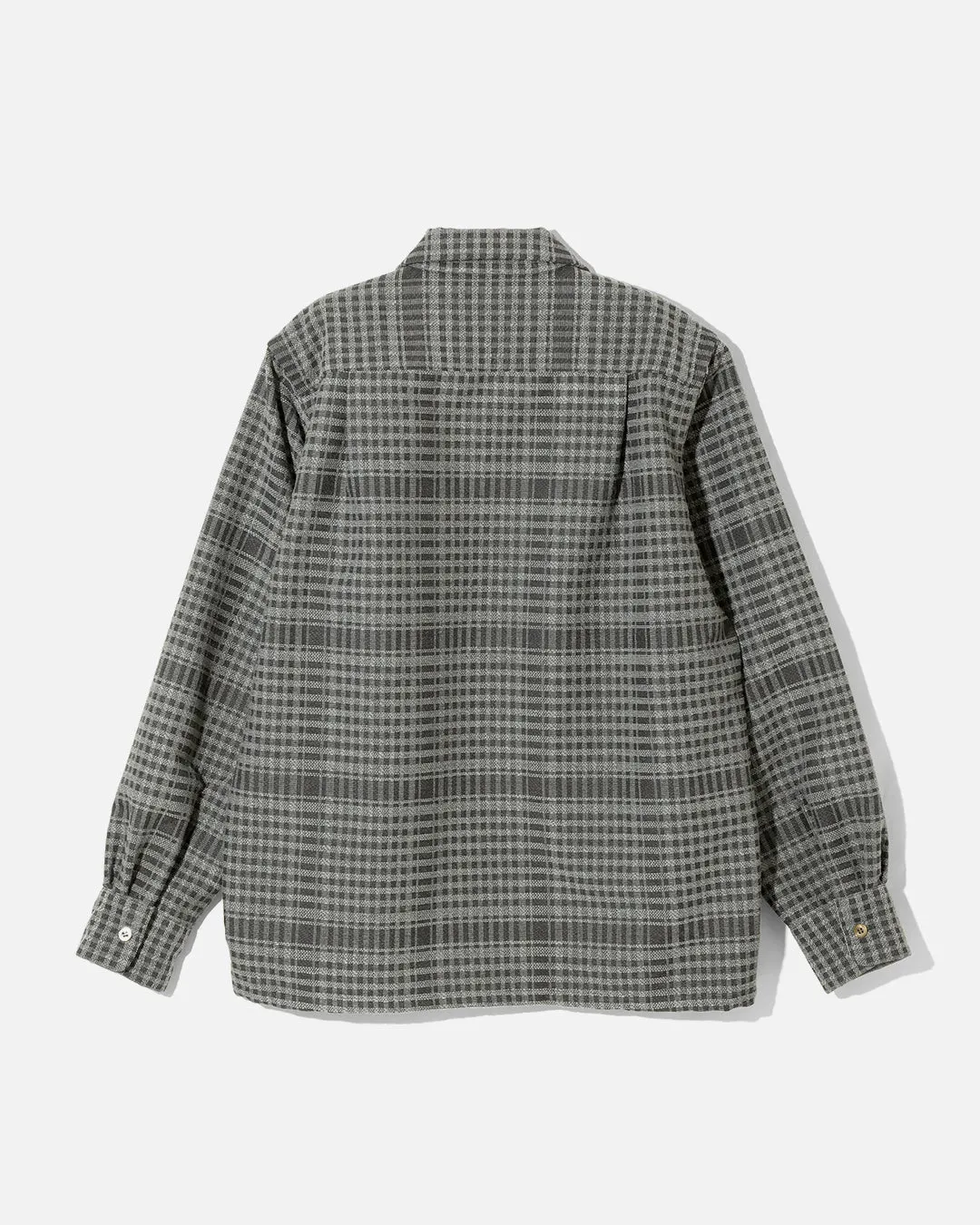 South2 West8 One-Up Shirt - AC/W/PE/N Plaid JQ. - Grey