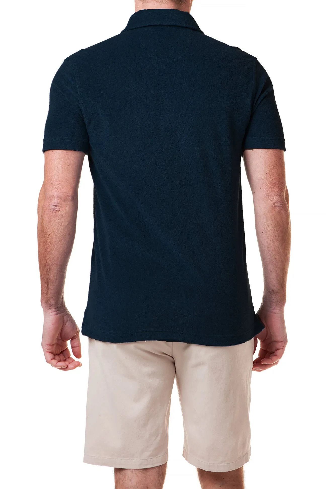 Terry Cloth Polo Navy