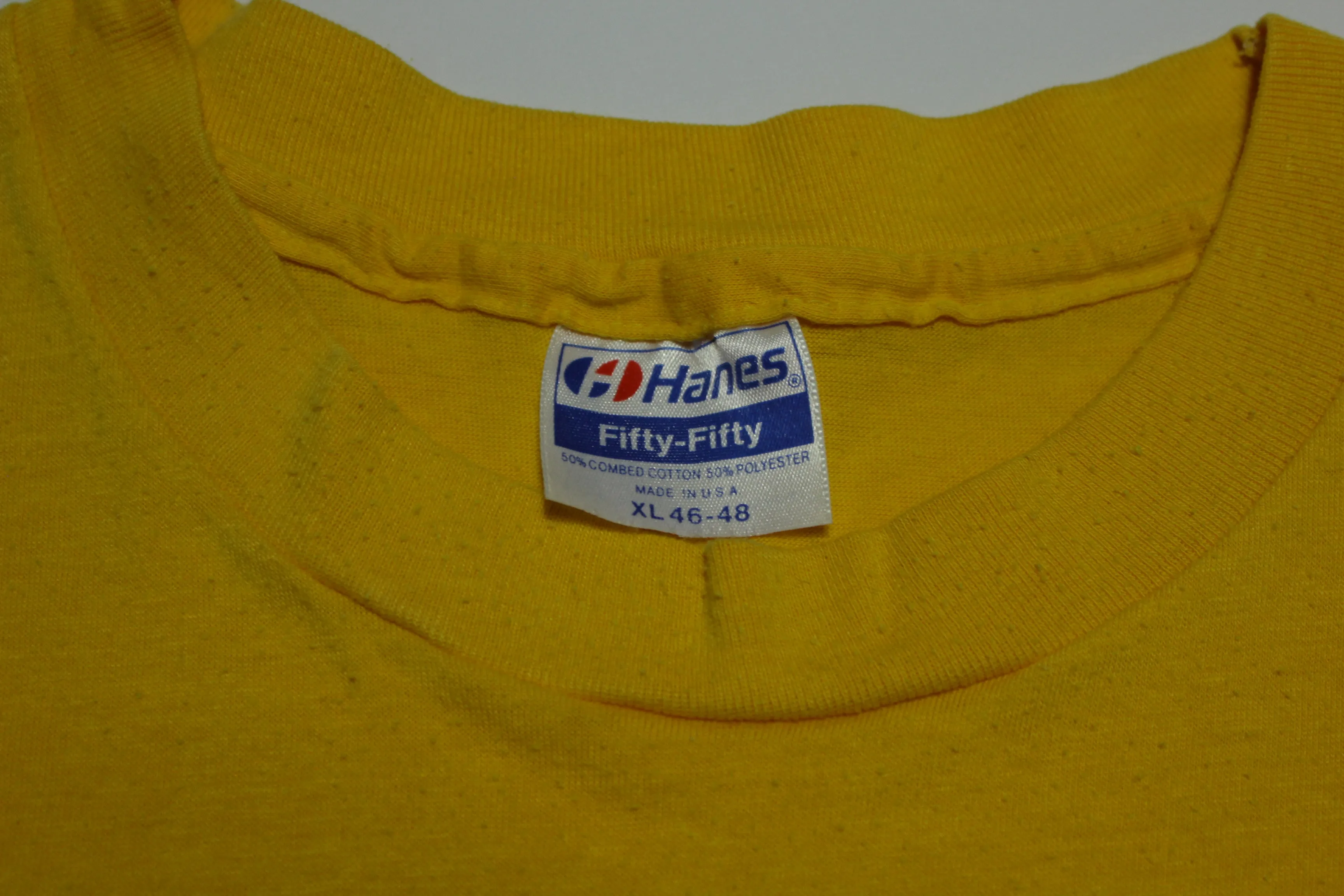 Washington State Huskies Vintage 80's Alumni Yellow Single Stitch Hanes USA T-Shirt